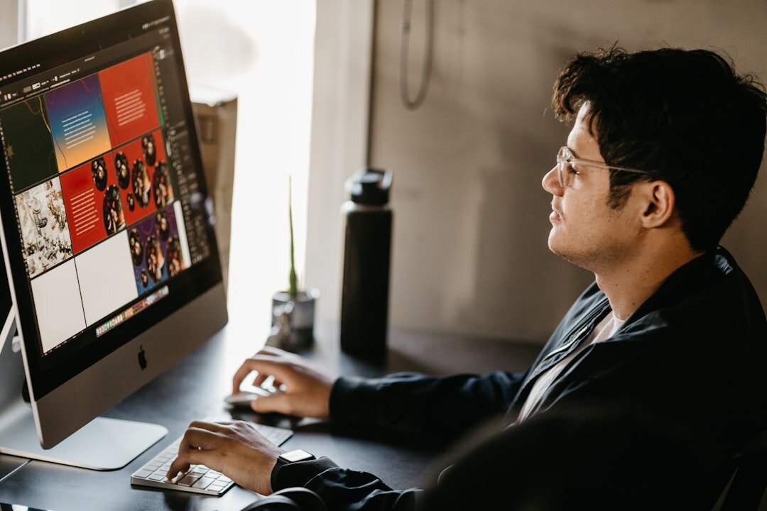 graphic designer working on cultural article