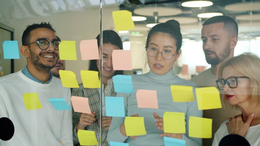 editorial team brainstorming